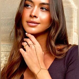 Beautiful Earth Boutique Gold Bracelet Hand Chain